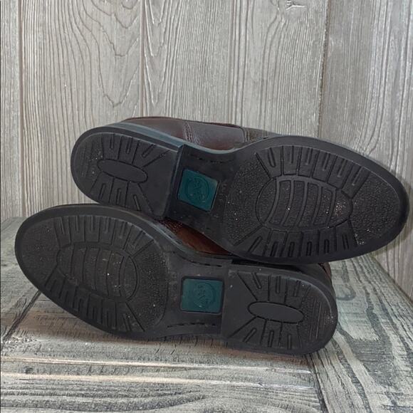 Double H Boots Leather Boots Buckle Booties 7M - Picture 5 of 6